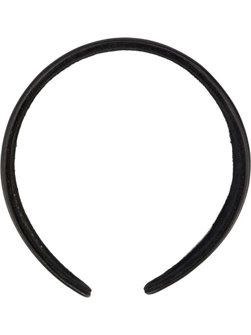 Luz wide leather headband - 1