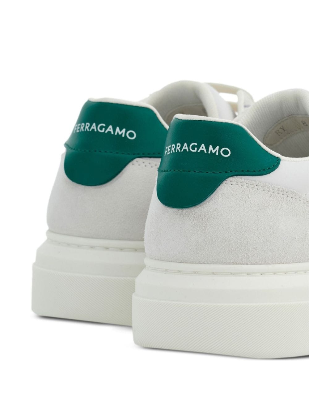 Gancini-patch calfskin sneakers - 3