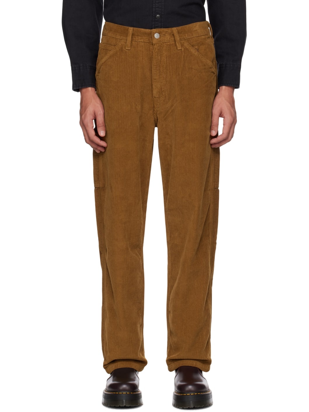 Brown Stay Loose Trousers - 1