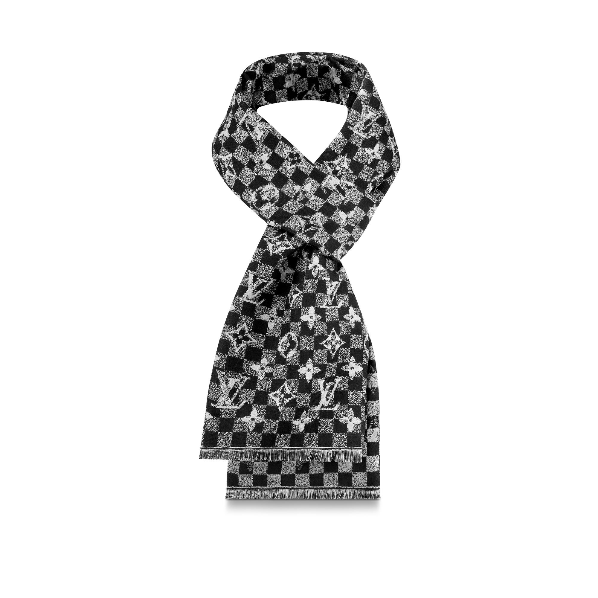 Damier Gradient Winter Stole - 1