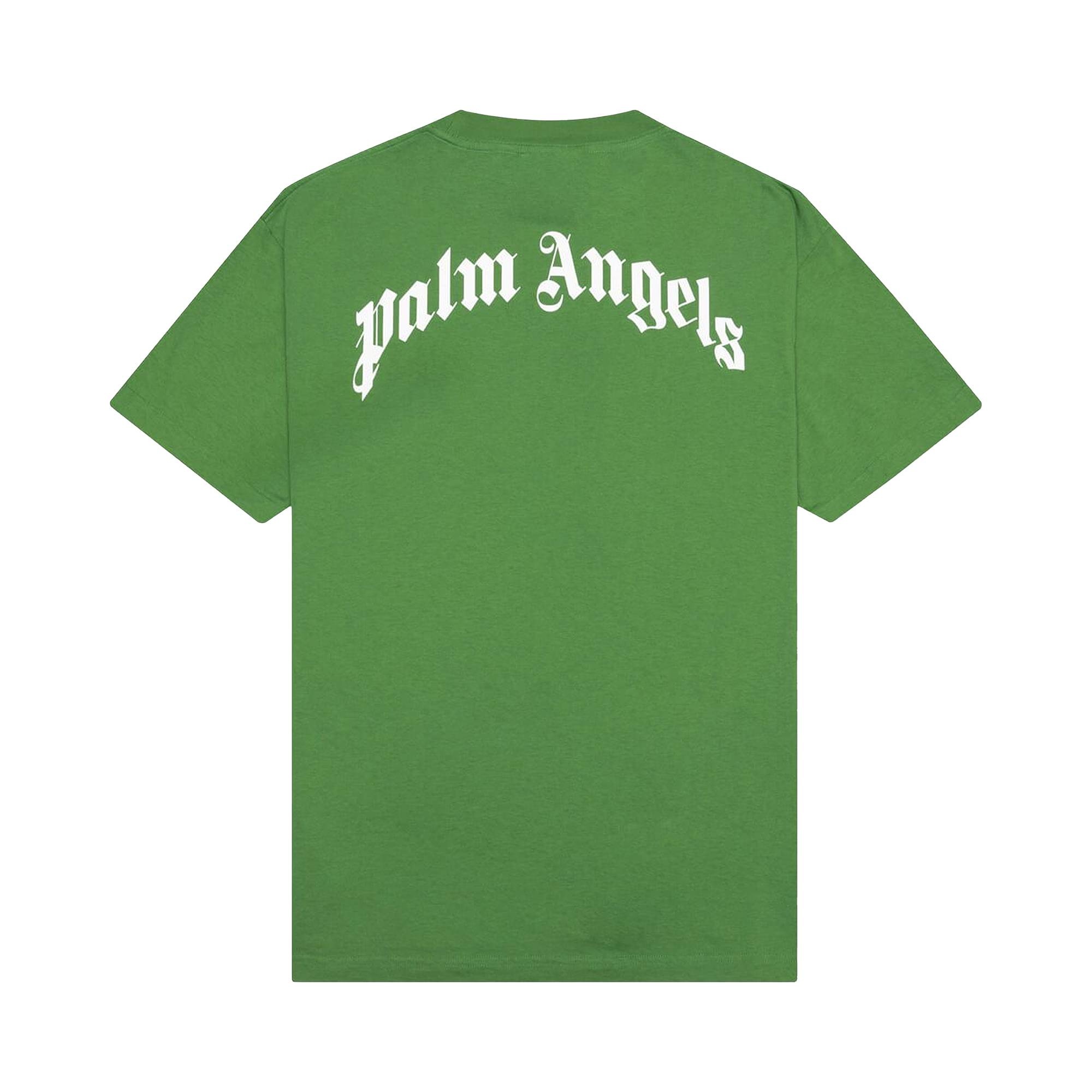 Palm Angels Bear Classic Tee 'Green/Brown' - 2