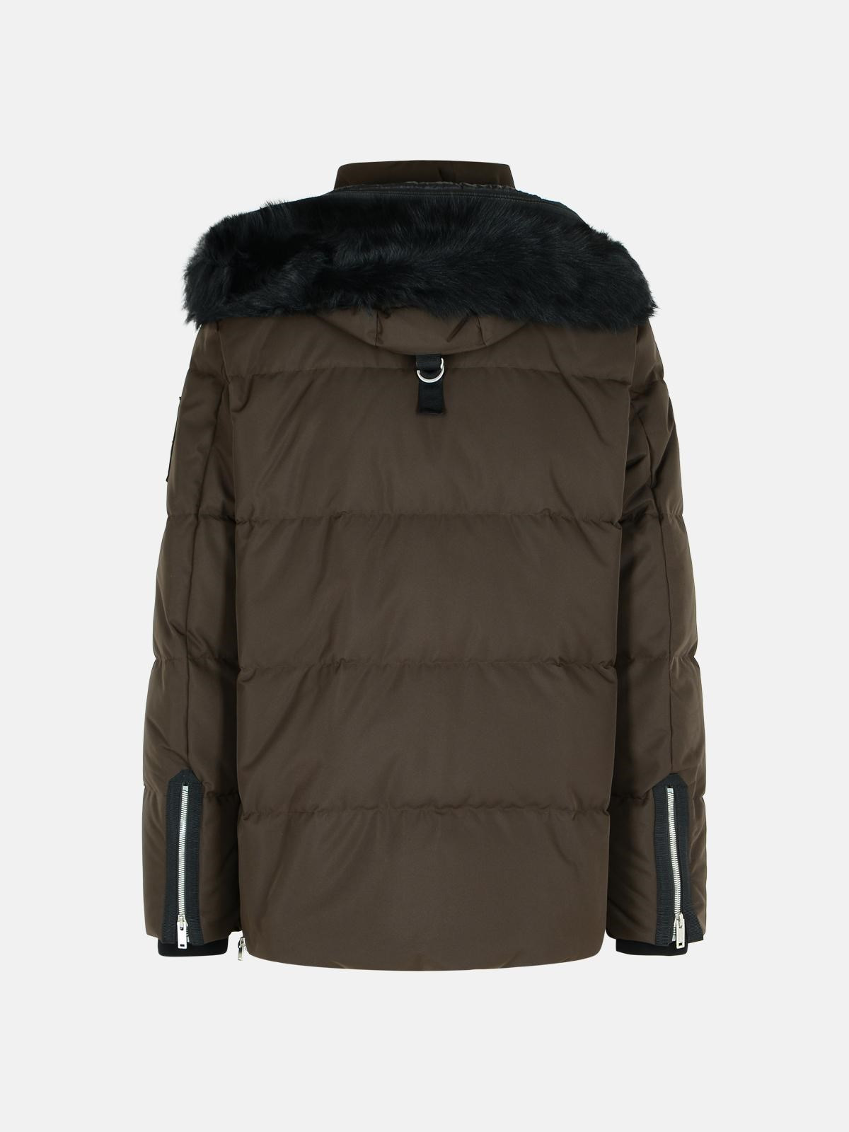 'CLOUD 3Q' BROWN NYLON DOWN JACKET - 3