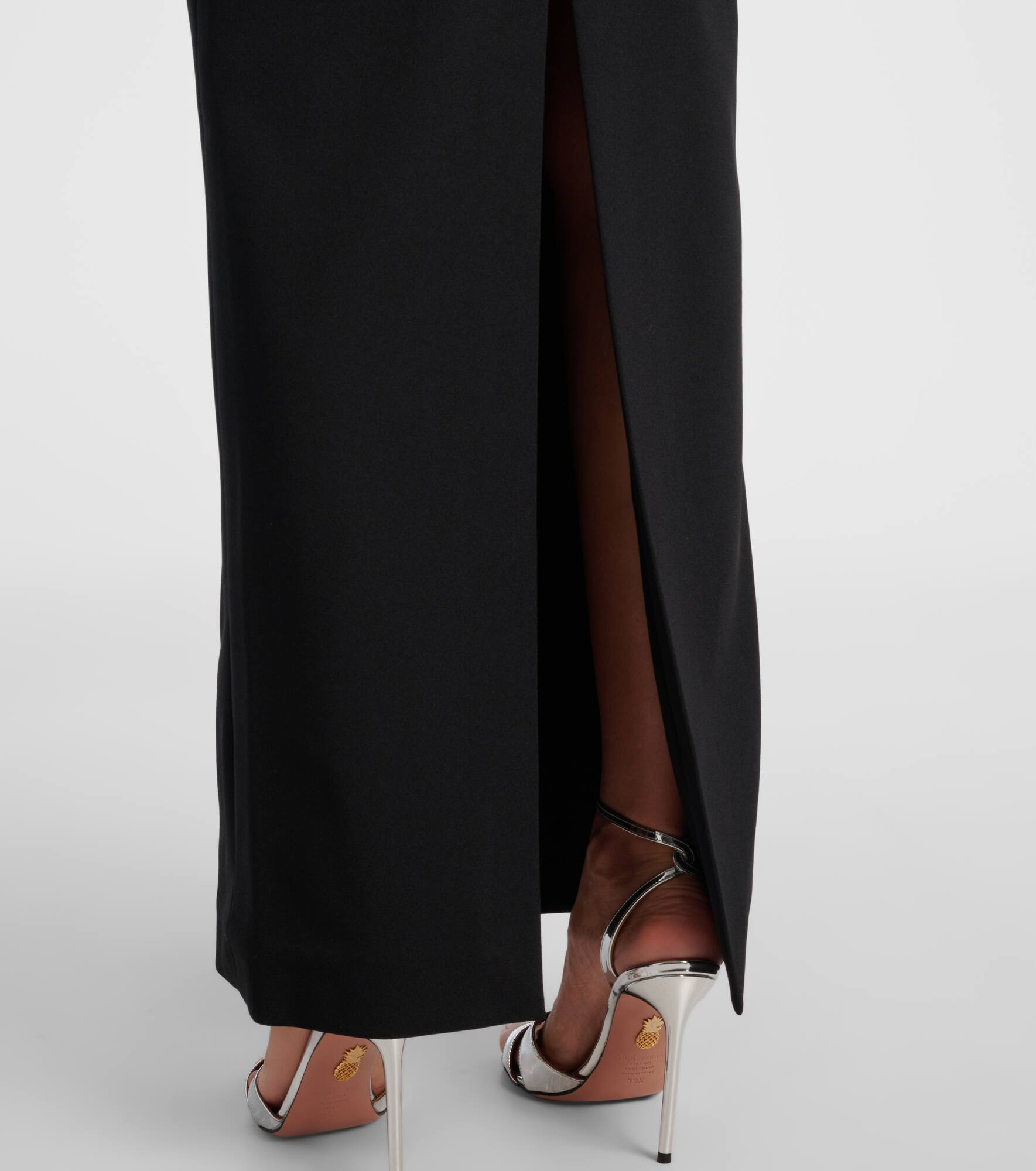 Ilona halterneck crêpe gown - 5