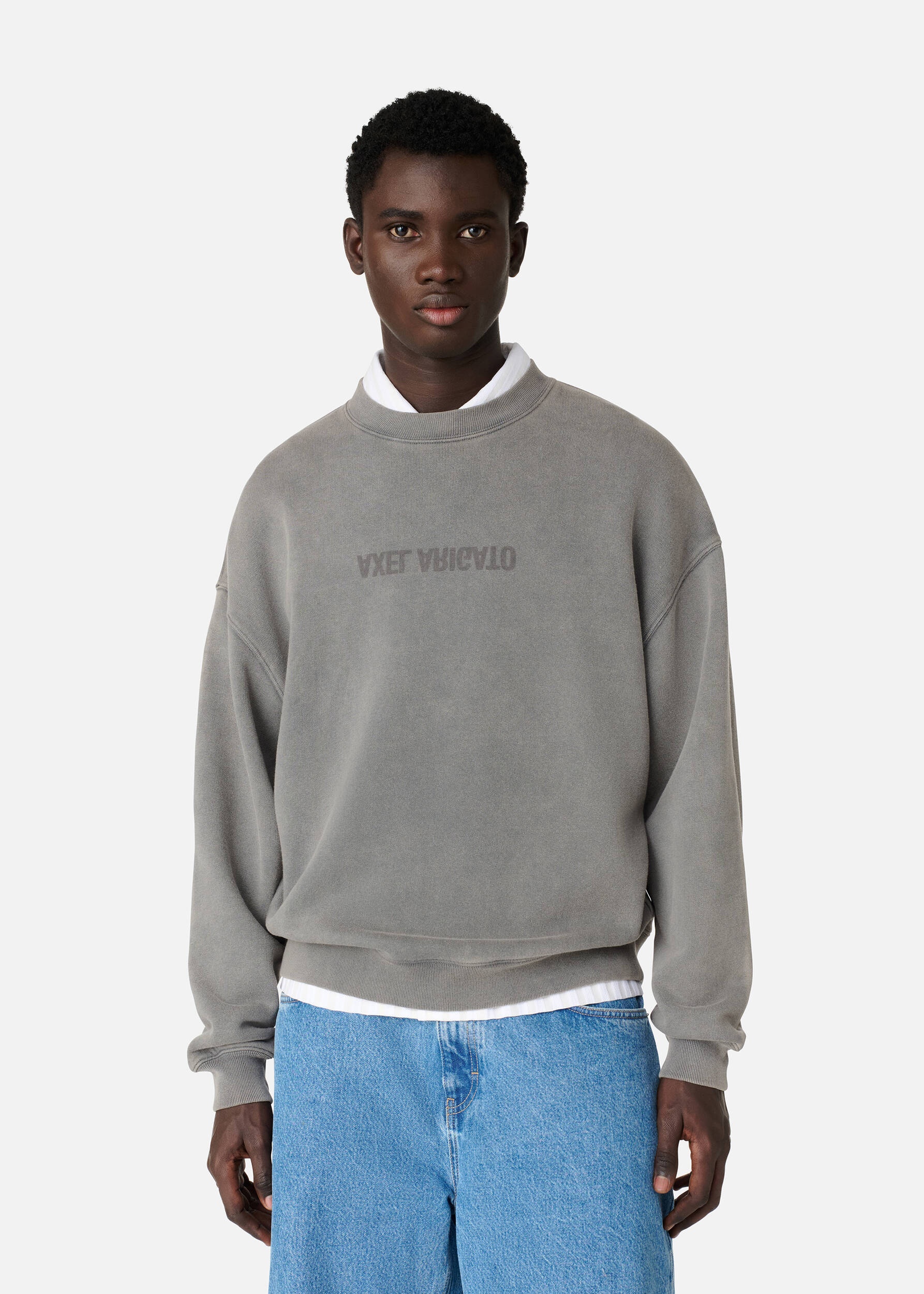 Distort Washed Sweatshirt - 2