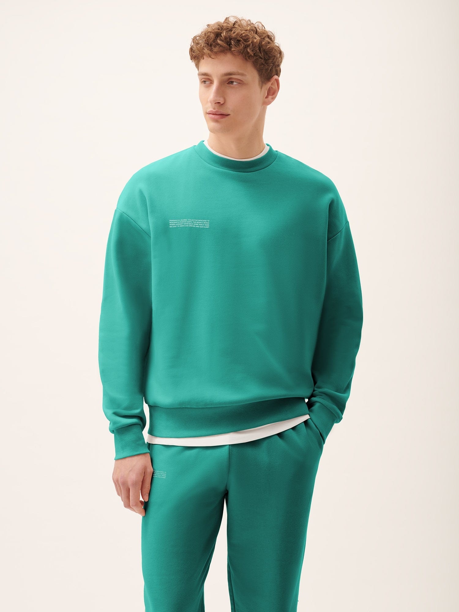 Mens 365 Midweight Sweatshirt - Malachite Green - 2
