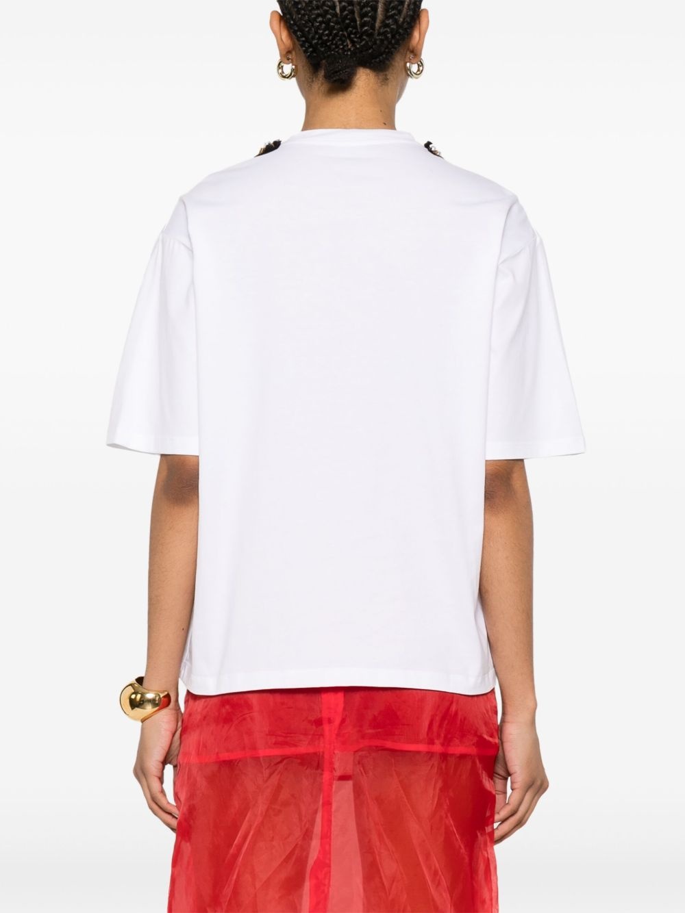 embellished T-shirt - 4