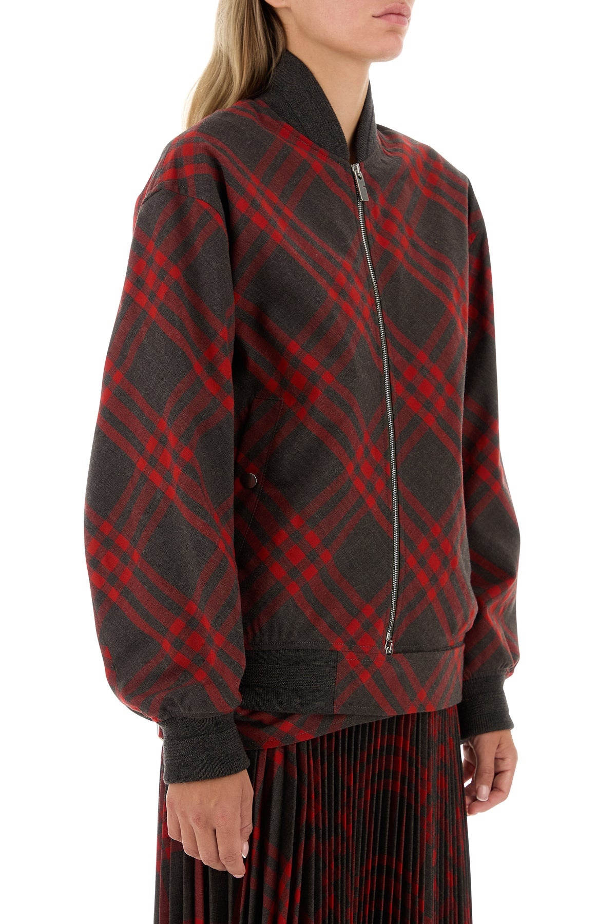 Embroidered polyester blend bomber jacket - 3