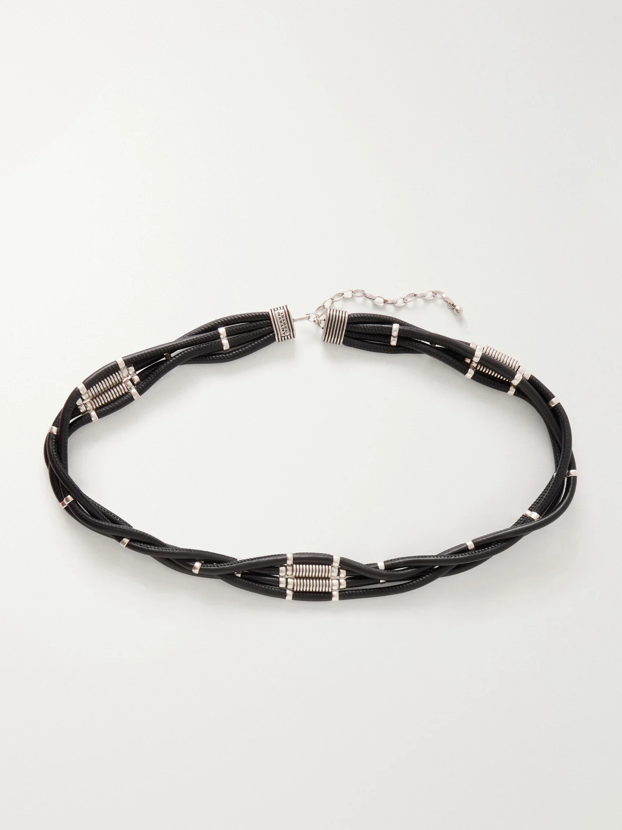 Tylka Embellished Braided Leather Belt - 1