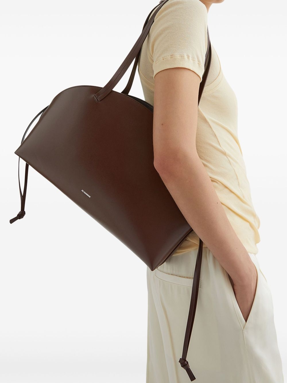 curved medium shoulder bag - 3
