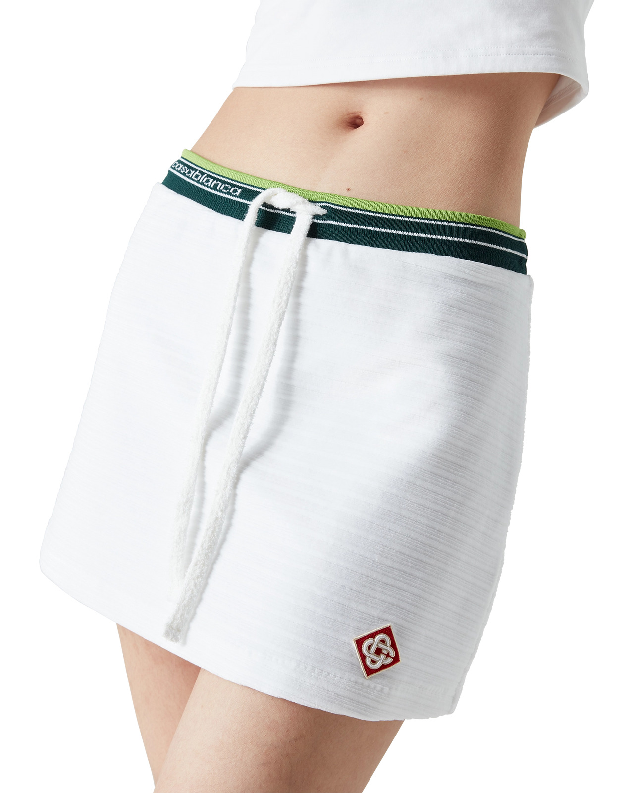 Textured Velour Tennis Skirt | Casablanca Paris - 4