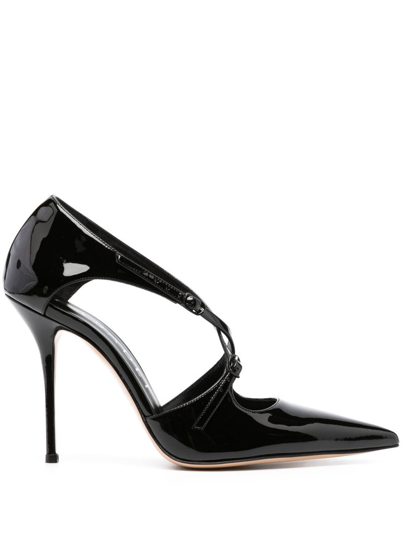 Anna 100mm leather pumps 1