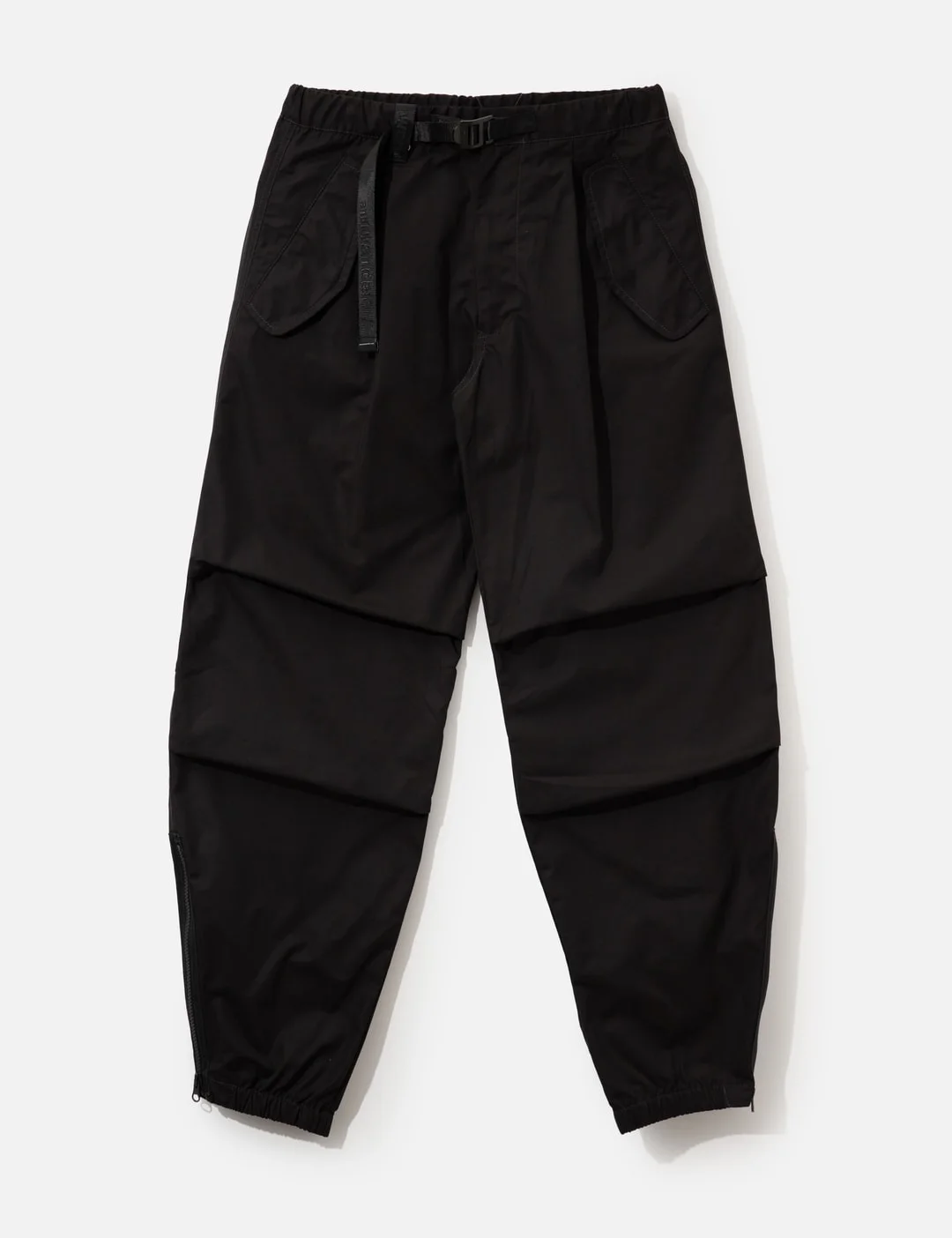 HIGH COUNT CLOTH SIDE ZIP HEM PANTS - 1