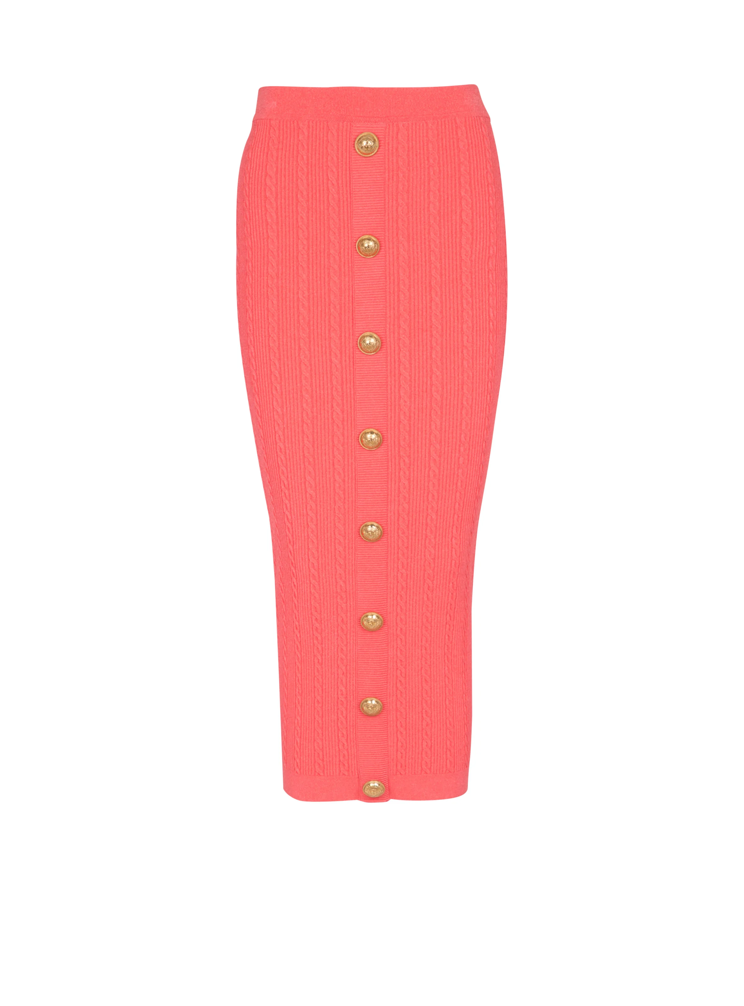 Cable-knit midi skirt - 1