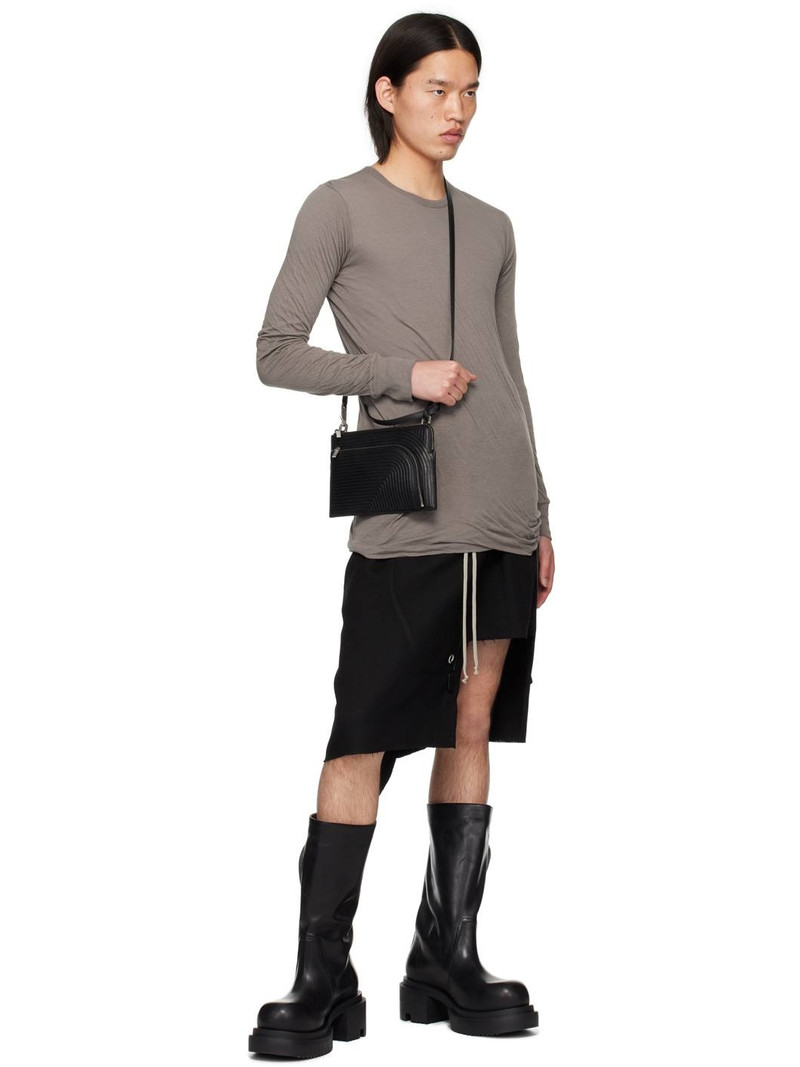 Rick Owens Black Porterville Dracca Skirt outlook