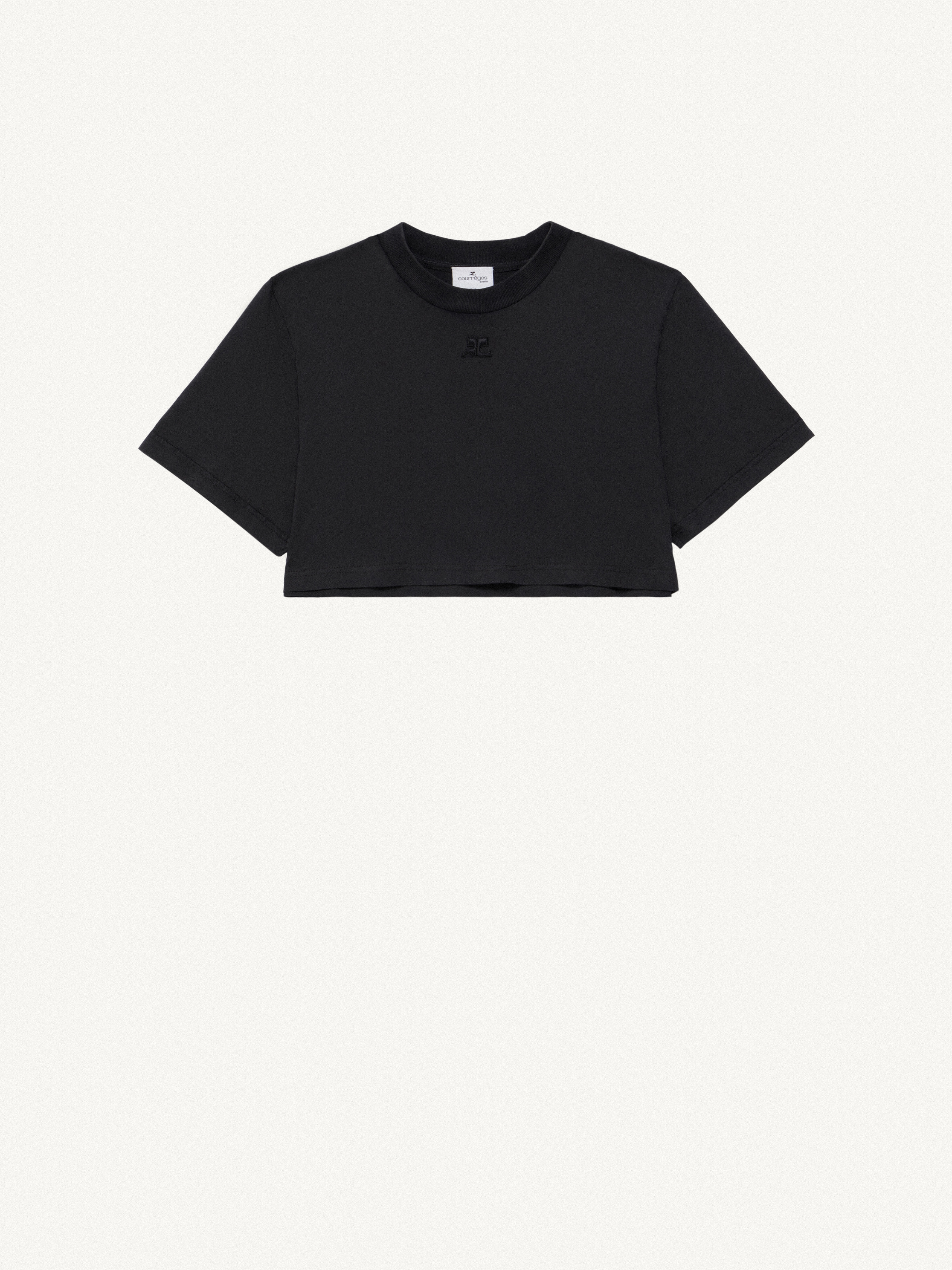 M*♡様 Courreges Cropped T-shirt courrèges CROPPED DRY JERSEY T-SHIRT | REVERSIBLE