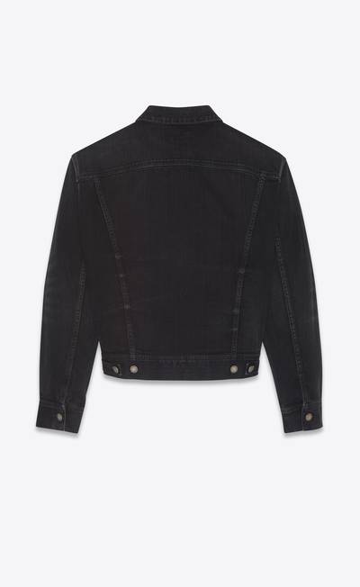 SAINT LAURENT 80's jacket in black ink wash denim outlook