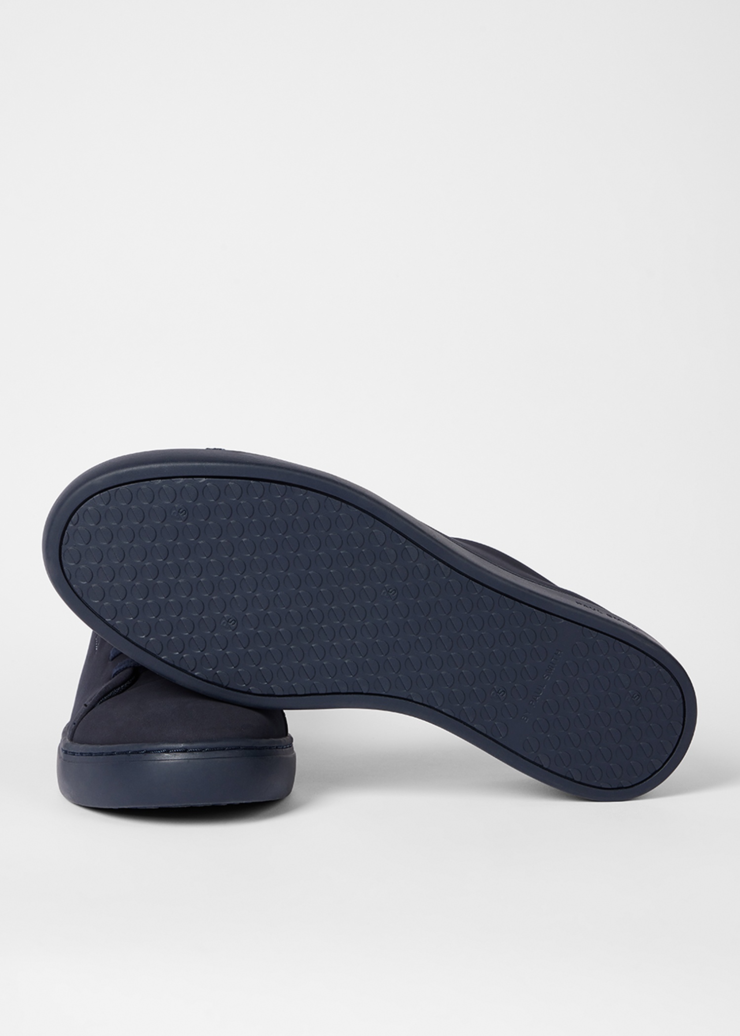 Navy Blue Nubuck Leather 'Lee' Trainers - 2