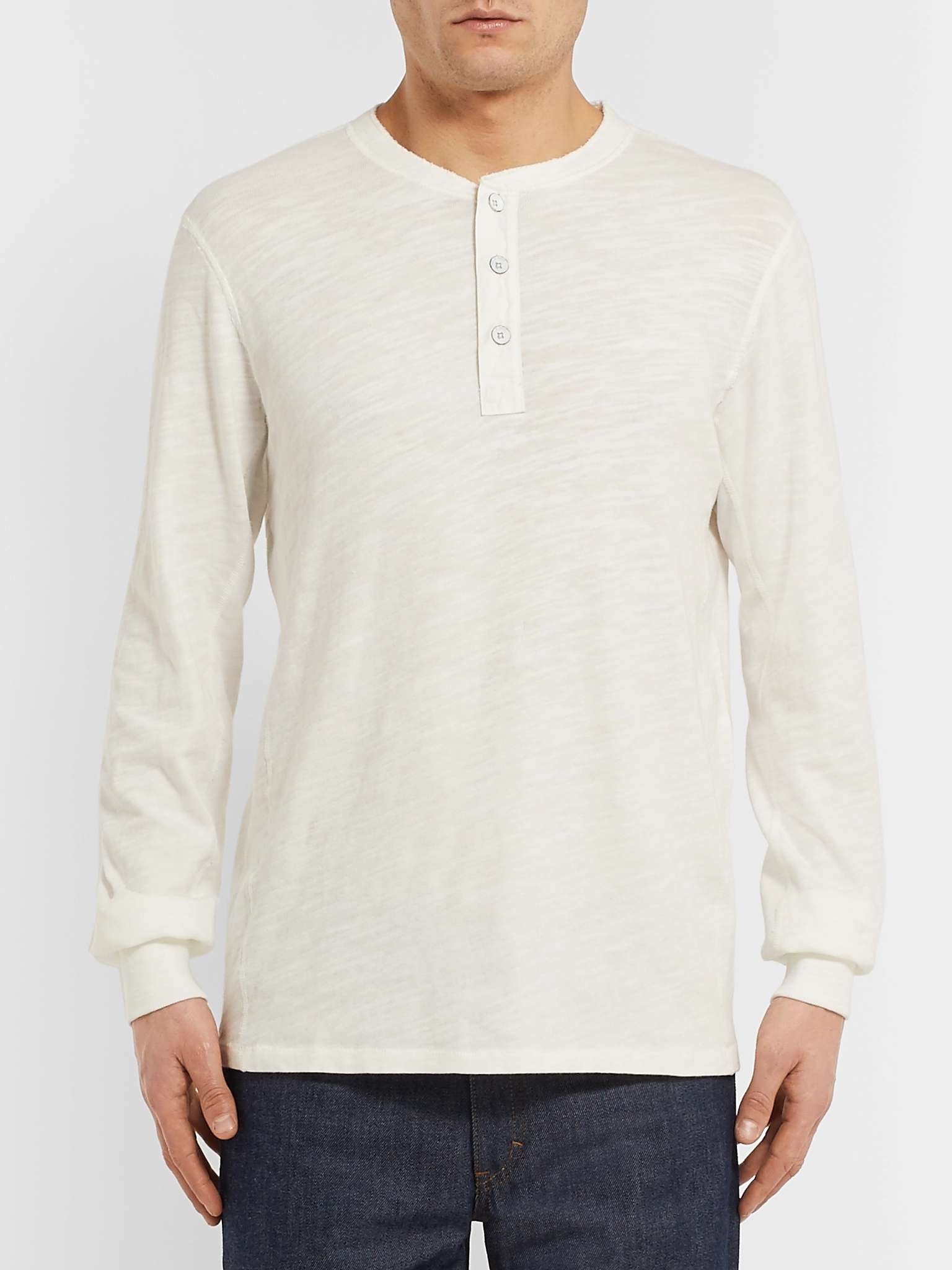 Cotton-Jersey Henley T-Shirt - 4