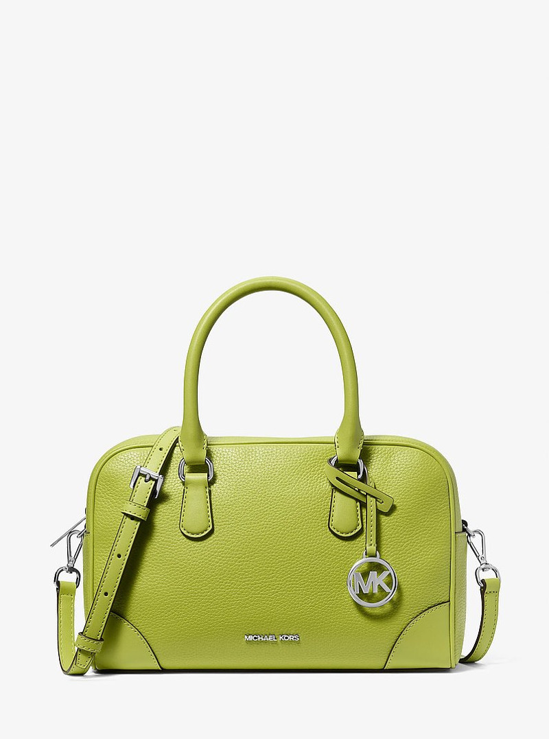 Thompson Medium Pebbled Leather Satchel 1