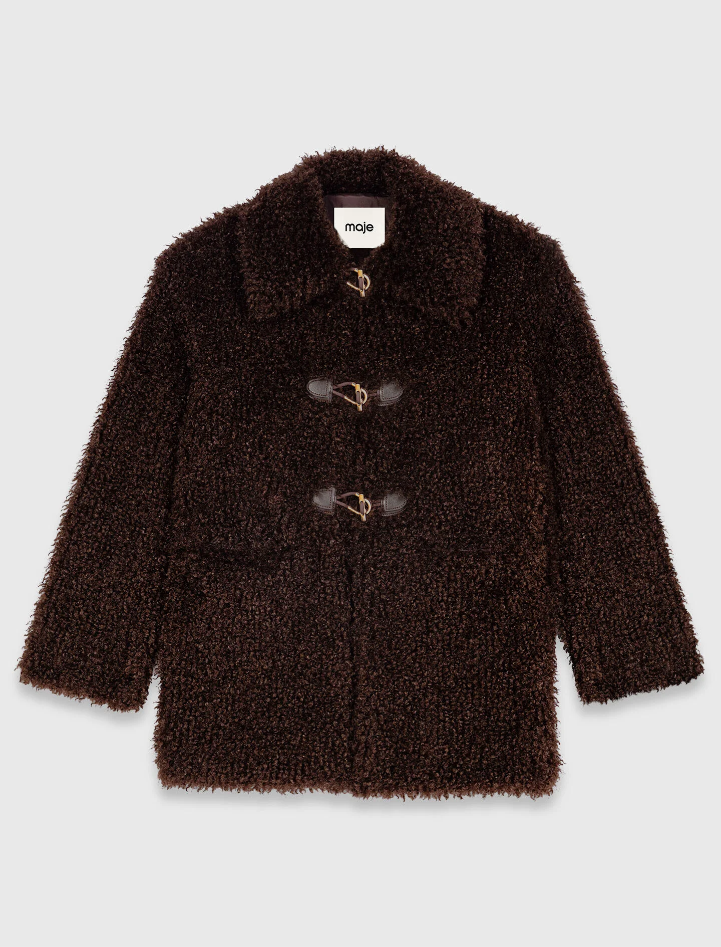 Mid-length faux fur coat - 1