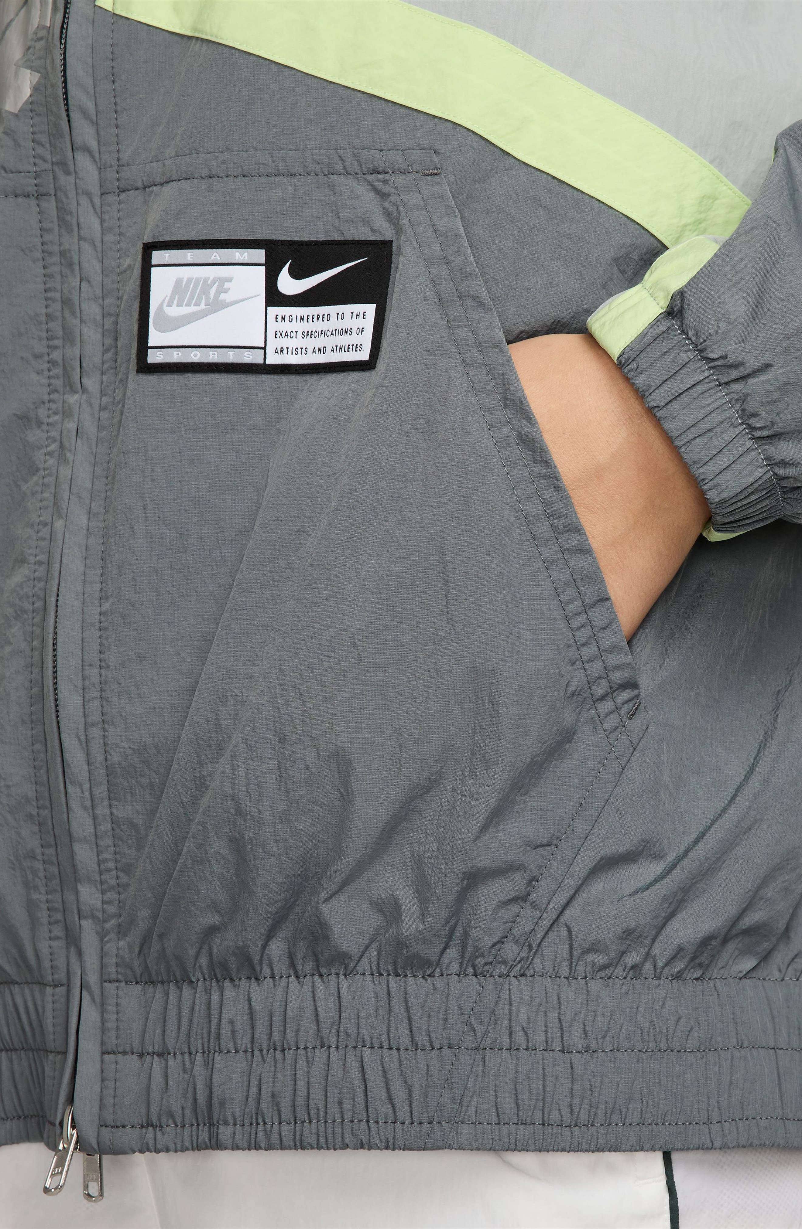 Nike Sportswear Street Water Repellent Jacket in Smoke Grey/Light Smoke Grey at Nordstrom - 3