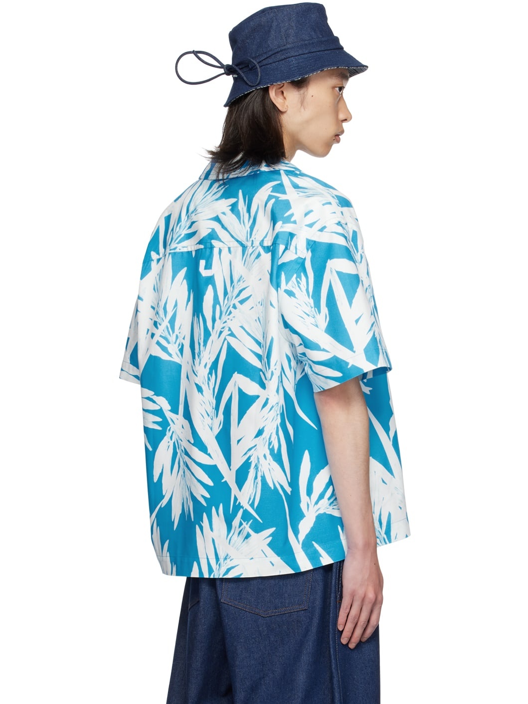 SSENSE Exclusive Blue & White La Casa 'La chemise Jean' Shirt - 3