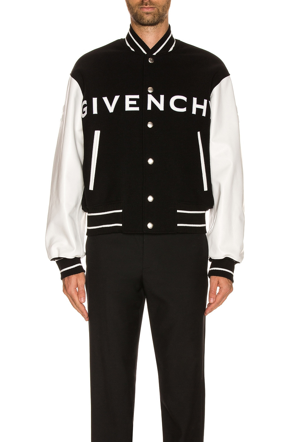 Wool & Leather Varsity Jacket - 3