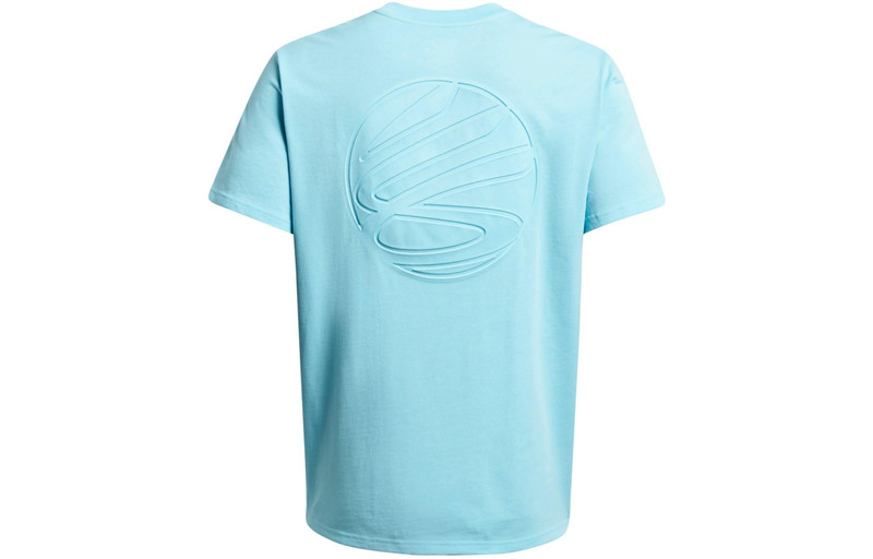 Under Armour Under Armour Curry Emboss HW T-shirt 'Mint Blue' 1383378-914 outlook