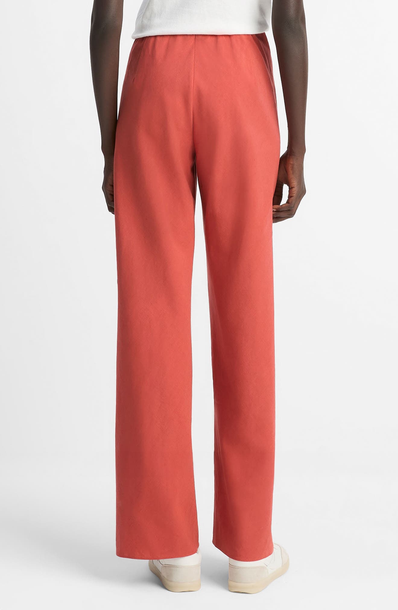 Vince Cotton Blend Wide Leg Pants in Terra at Nordstrom - 2