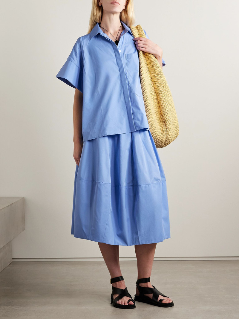 CO Cotton-poplin shirt Blue outlook