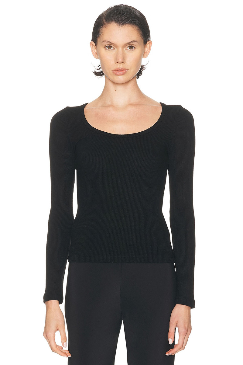 Isla Scoop Neck Long Sleeve Tee 1