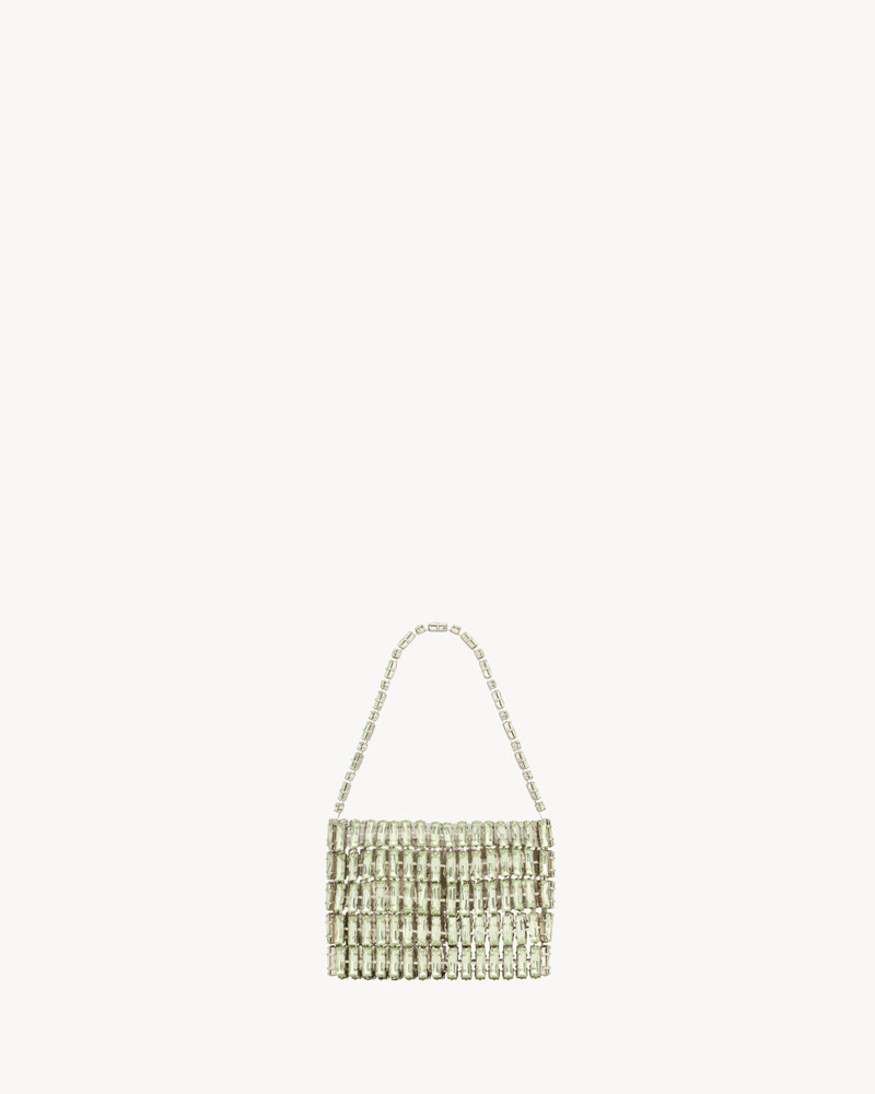 SAINT LAURENT MICRO EVENING BAG IN CRYSTALS outlook