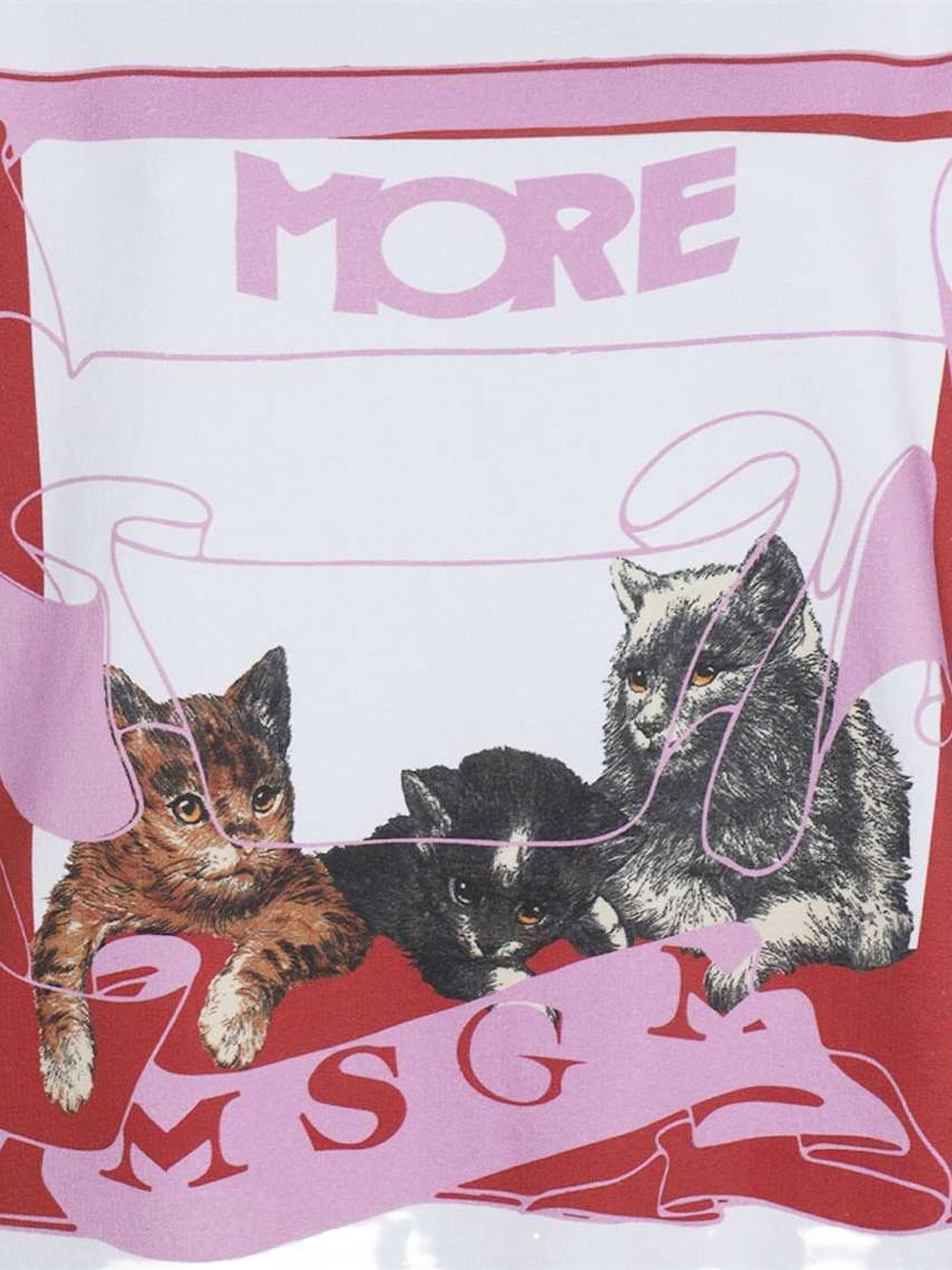 cat-print cotton hoodie - 3