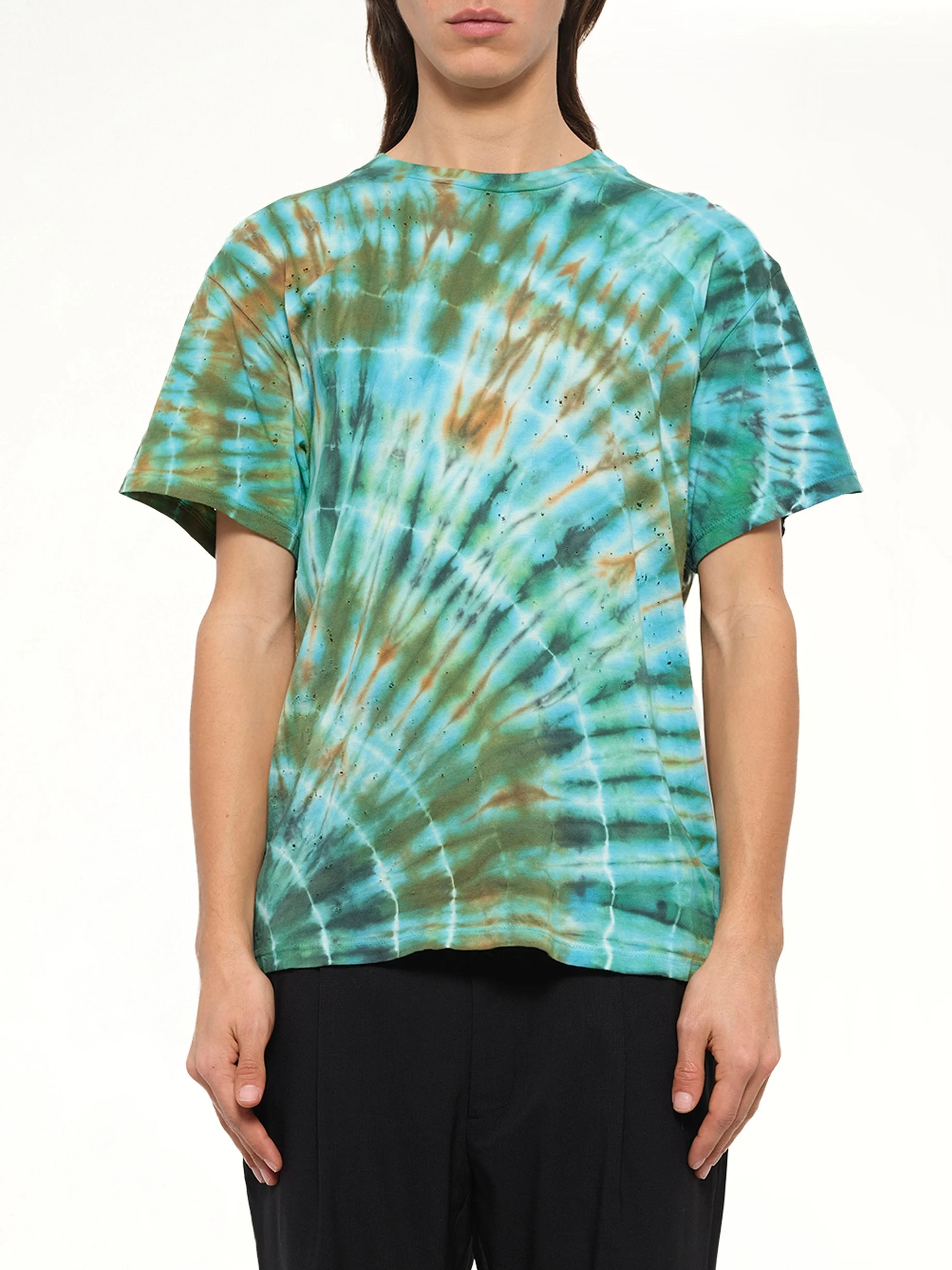 Tie Dye Shotgun T-Shirt in Green - 1