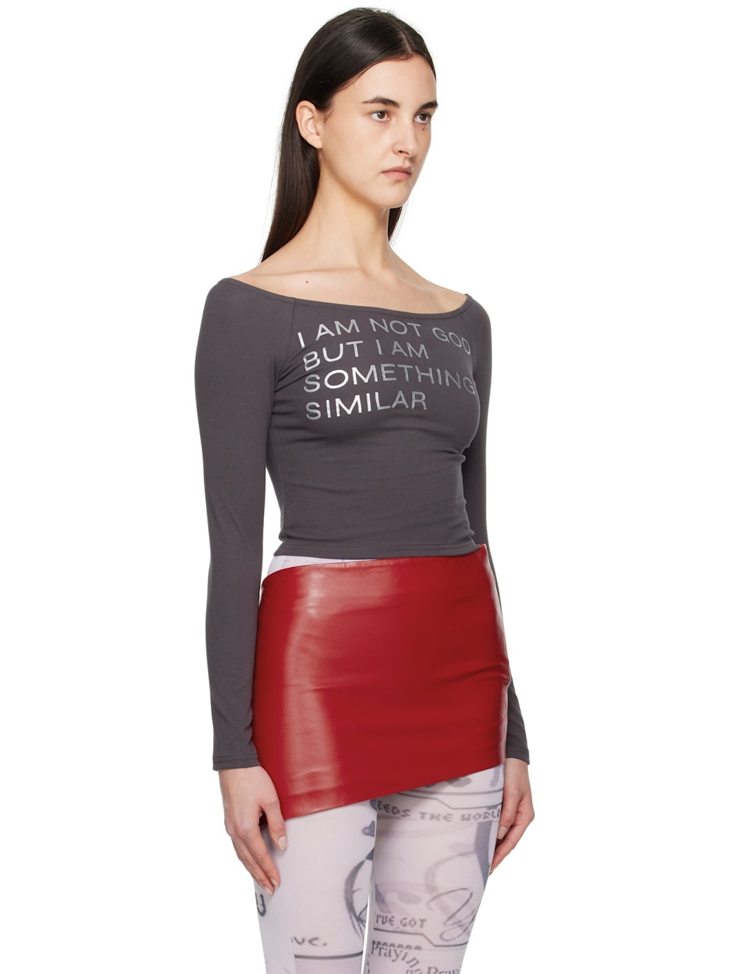 Gray 'Not God' T-Shirt - 2
