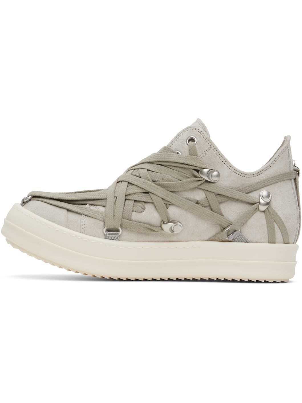 Gray Hollywood Megalace Low Sneaks Sneakers - 3