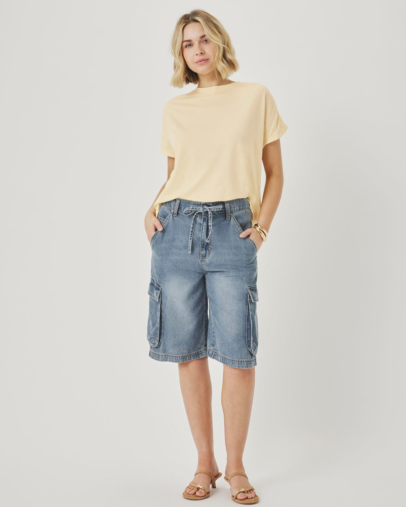 Splendid Rebecca Shirred Tee outlook