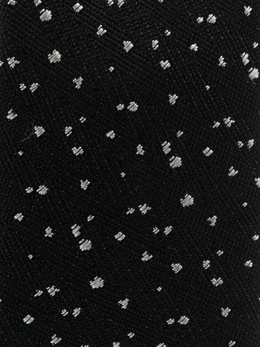 silk lamé-effect tie - 2