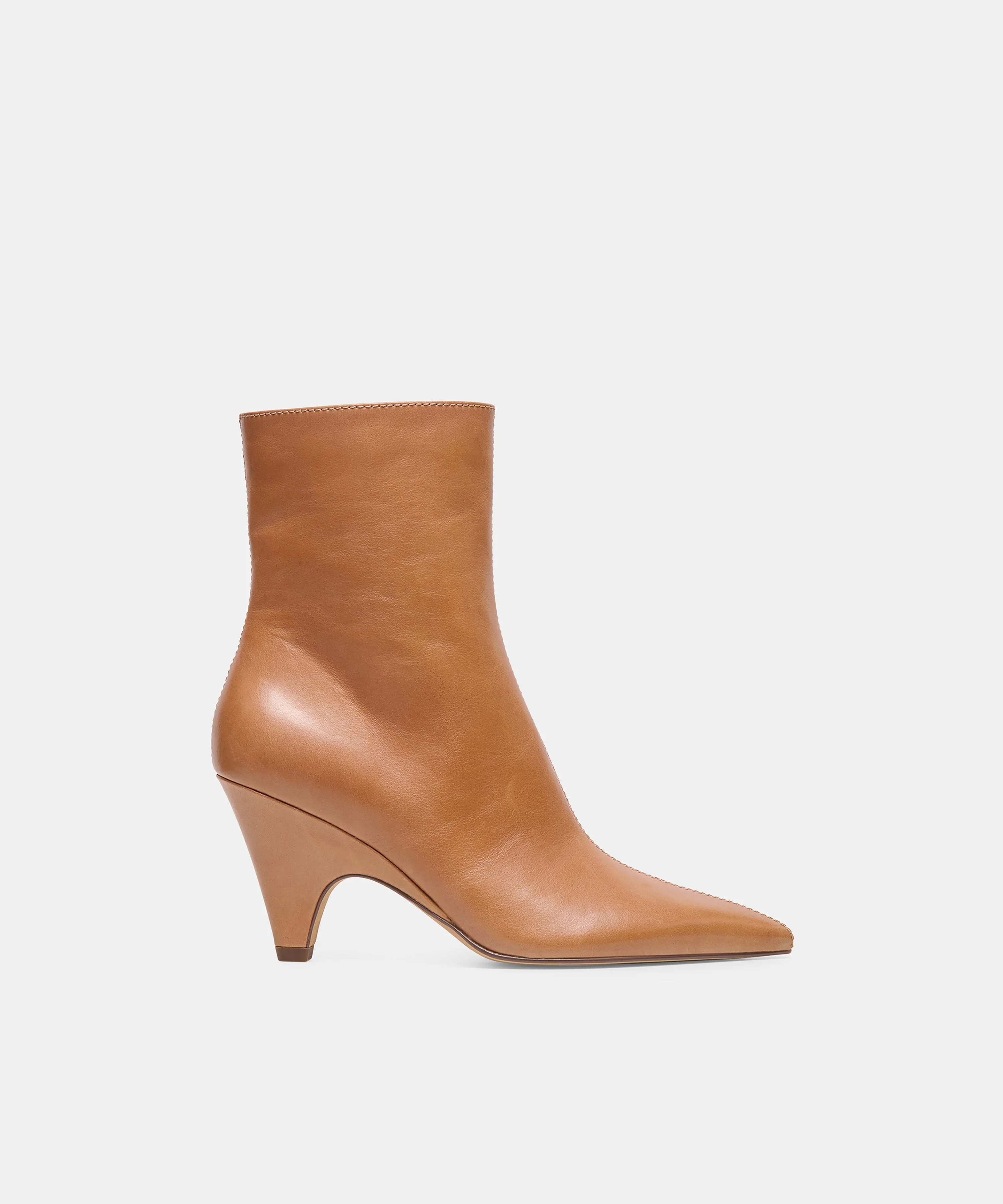 CRUZ BOOTIES TAN LEATHER - 1