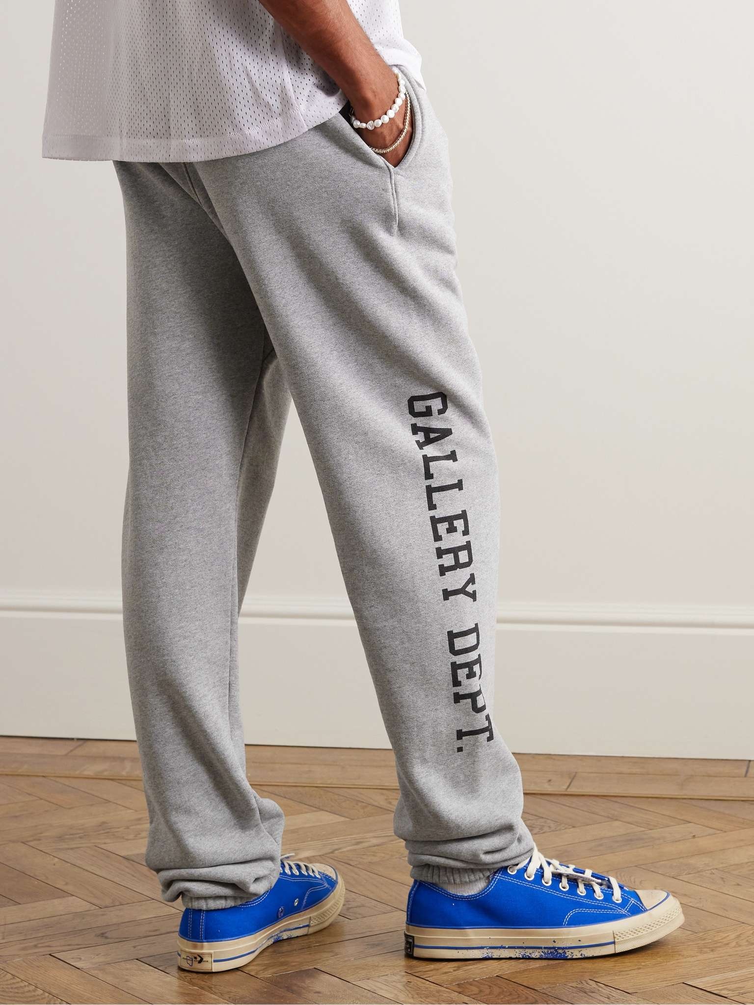 Tapered Logo-Print Cotton-Jersey Sweatpants - 3