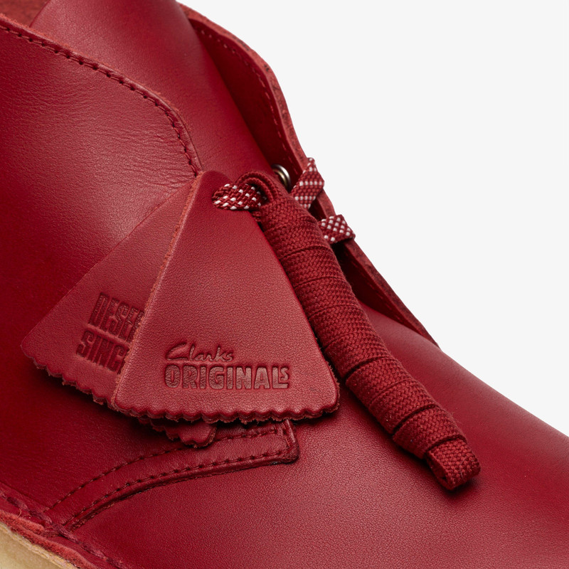 Desert Boot Dark Red Leather 8