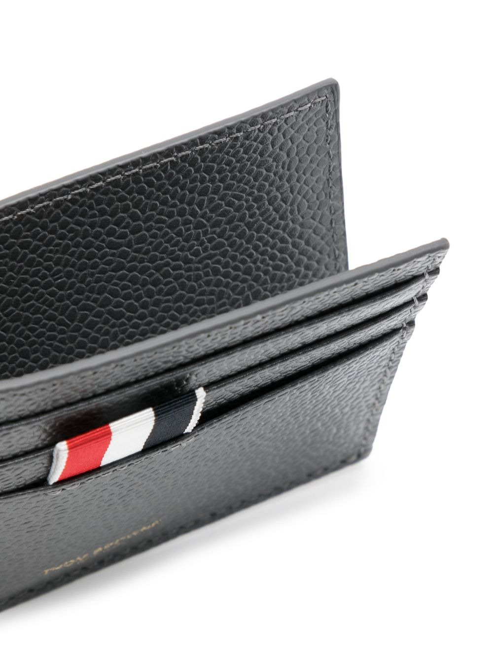 Card Holder With Note Compartment In Pebble Grain - 3