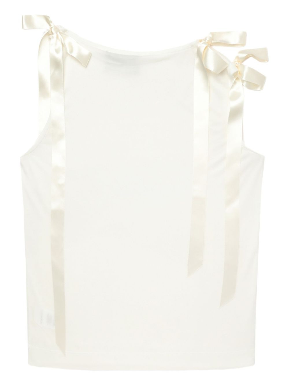 ribbon-detail sleeveless top - 3