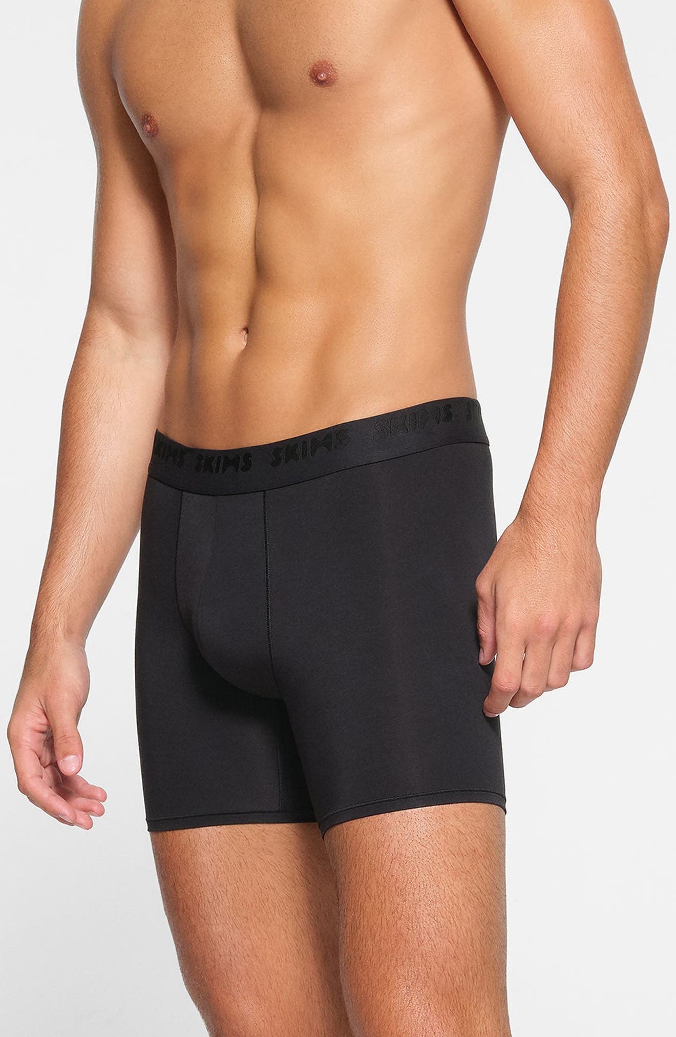 SKIMS 5-Inch Stretch Modal Boxer Briefs in Obsidian at Nordstrom - 3