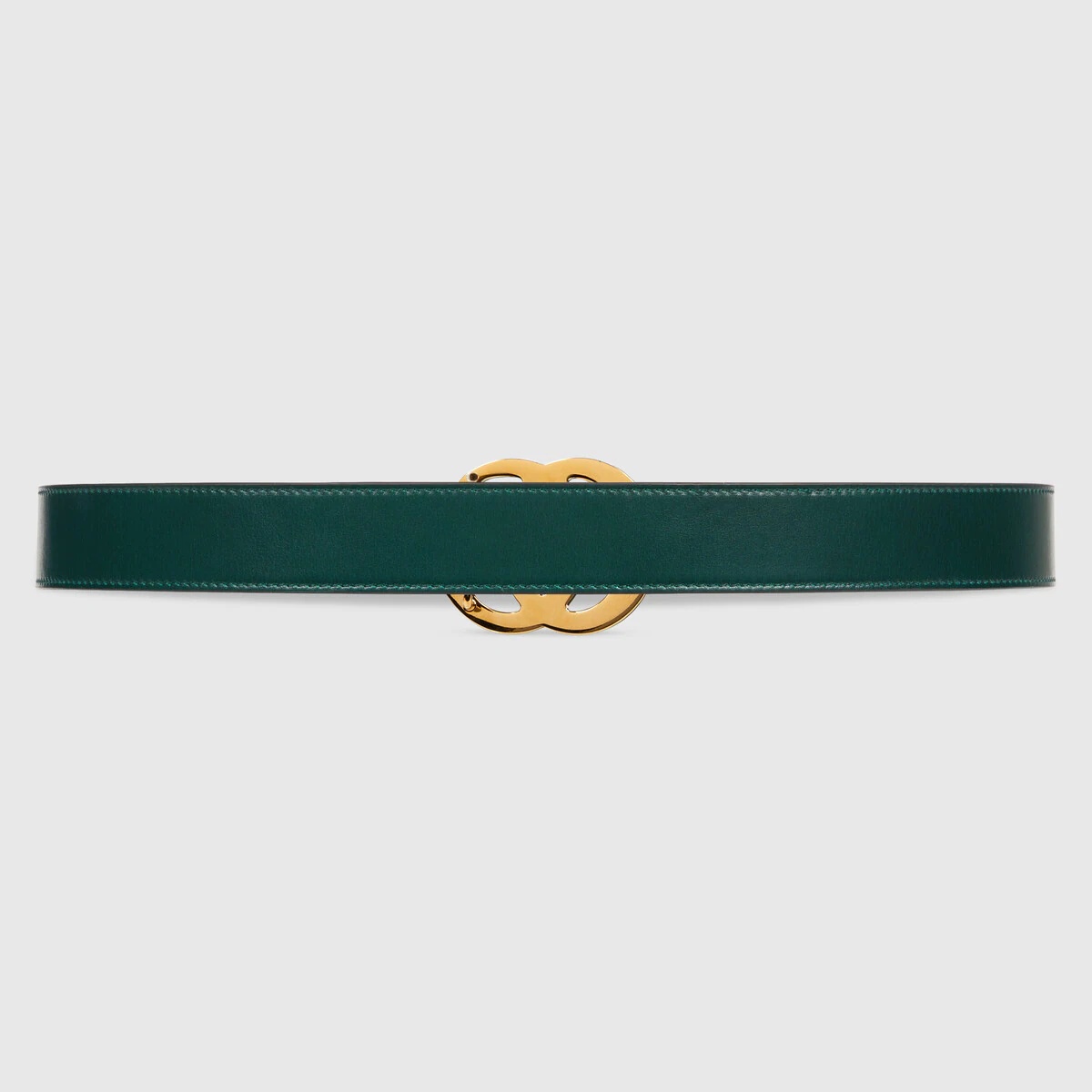 GG Marmont leather belt with shiny buckle - 3