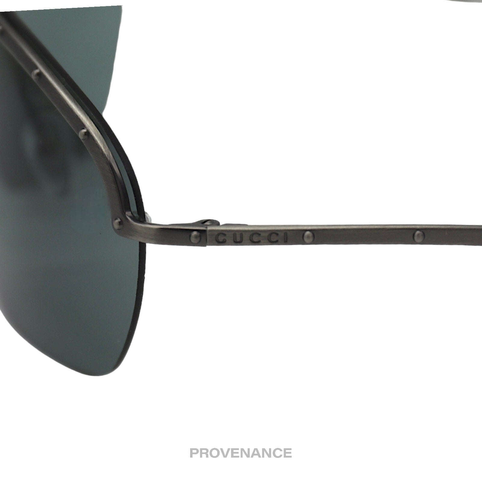 Gucci Vintage Shield Sunglasses - Gunmetal - 7