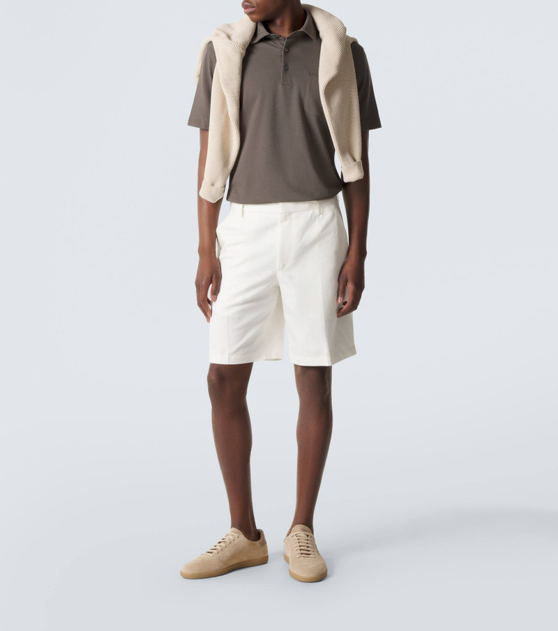ZEGNA Cotton and linen shorts outlook