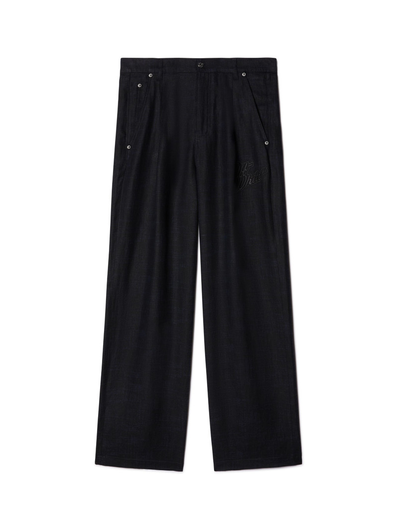 90slogo Linen Baggy Tapered Pants 1