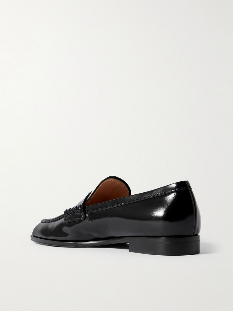Georgie patent-leather loafers Black 3