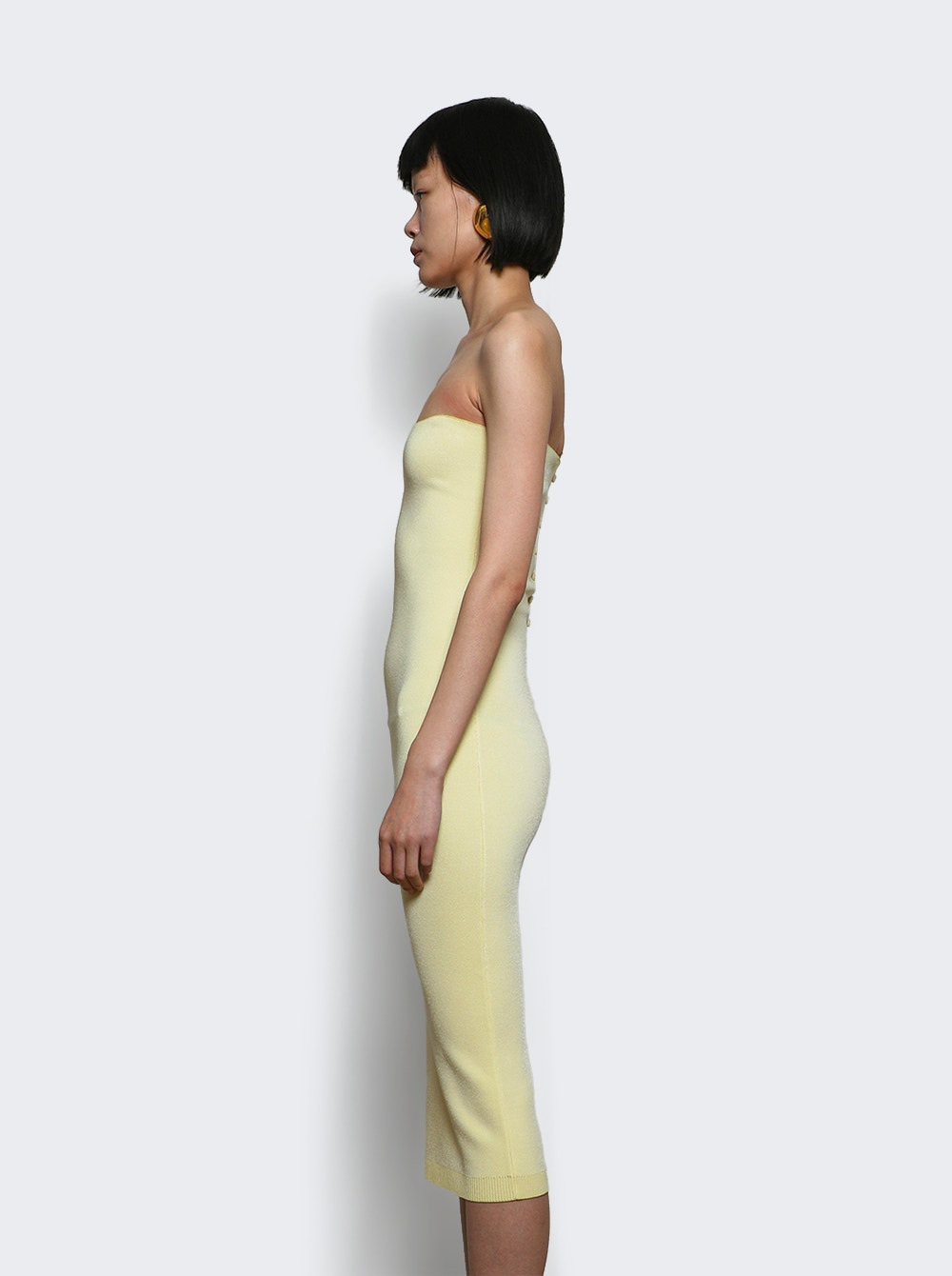 La Robe Maille Sera Pale Yellow - 4